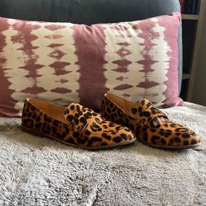 Madewell leopard print loafers